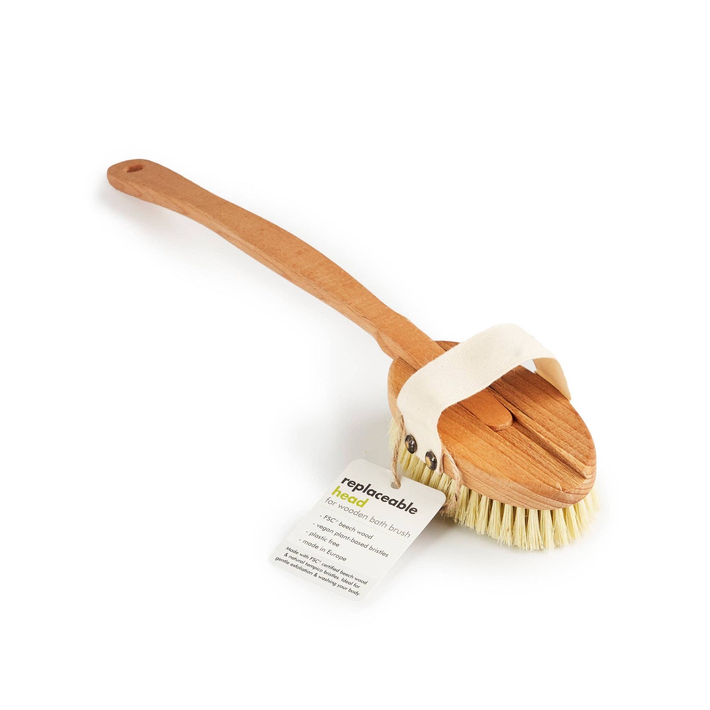 ecoLiving - Wooden Bath Brush with a Replacement Head (FSC 100%)