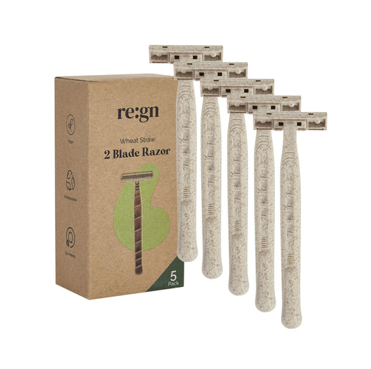 Re:gn - Biodegradable Disposable Razors -  Made from Wheat Straw