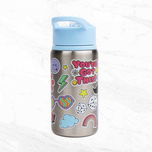 Myga Eco - Children’s Sticker Splash  Metal Water Bottle
