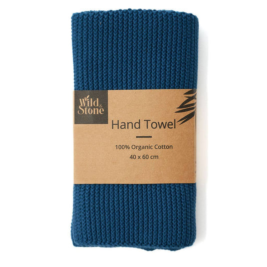 Wild and Stone - Hand Towels - 100% Organic Cotton - Ocean