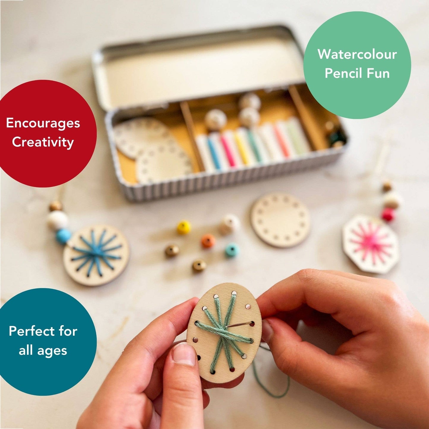 Cotton Twist - Woven Snowflake Christmas Decoration Kit