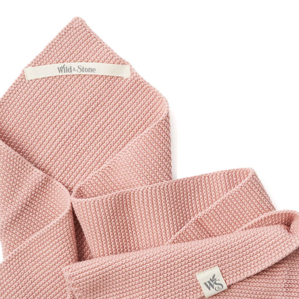 Wild and Stone - Hand Towels - 100% Organic Cotton - Rose