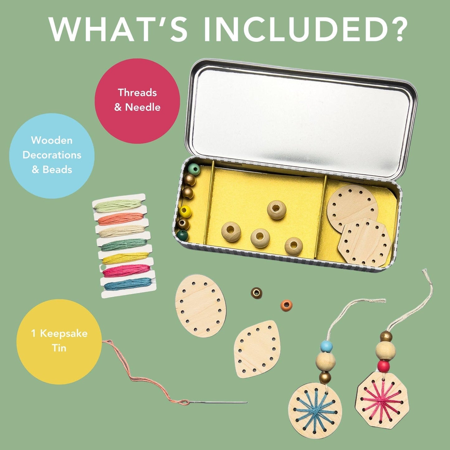 Cotton Twist - Woven Snowflake Christmas Decoration Kit